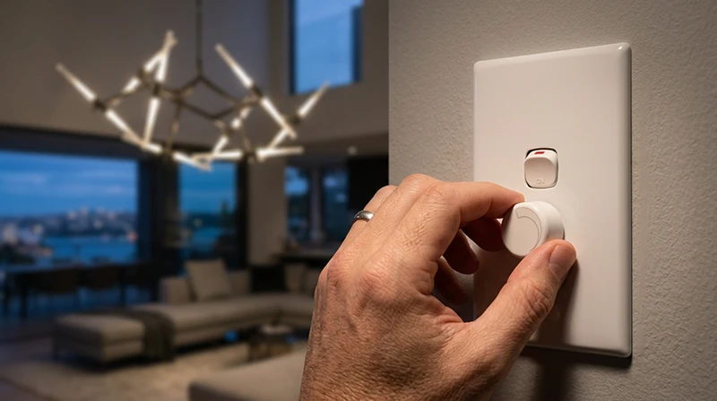 Dimmer switch for chandelier