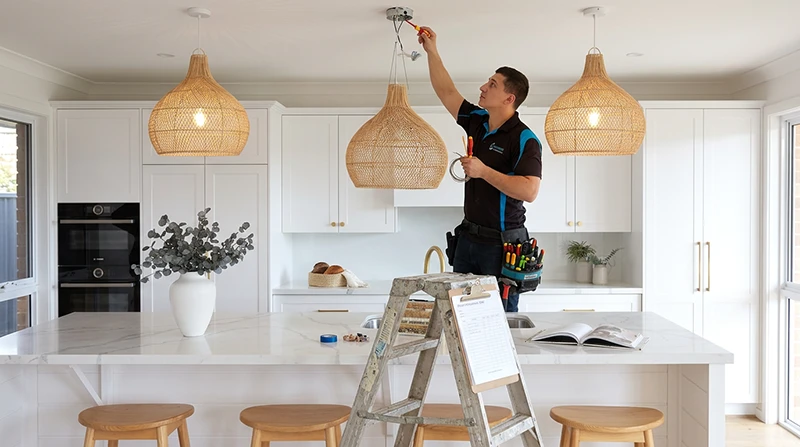 Pendant light installation