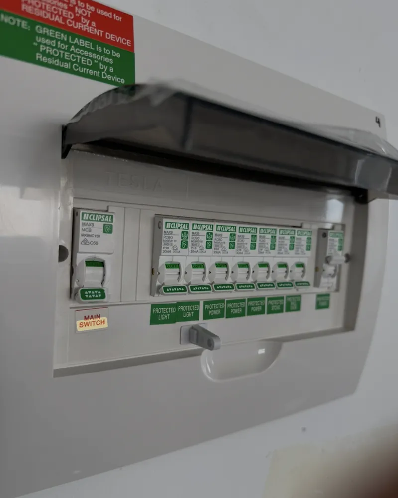 Installed-Safety-Switch Safety switch installed by an electrician