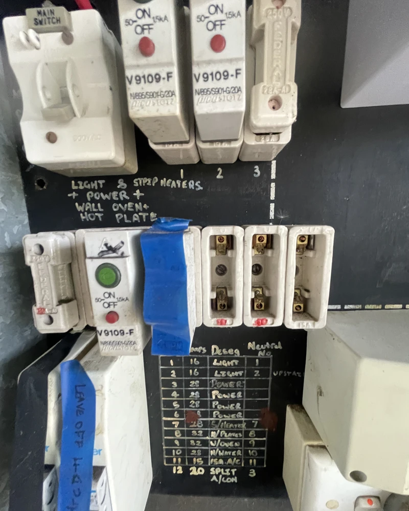 Old-Ceramic-Fuse-Switchboard Old ceramic fuse switchboard